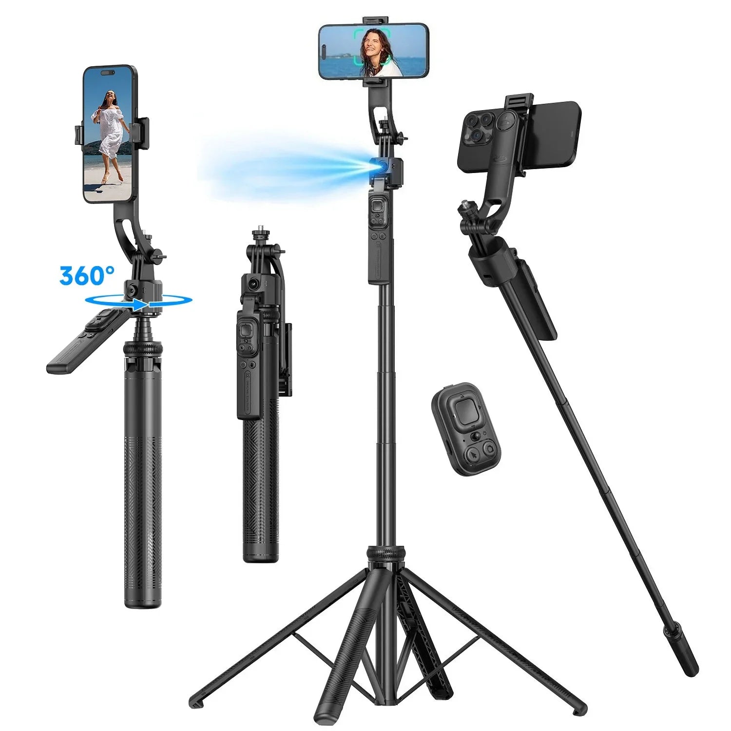 AI tracking tripods