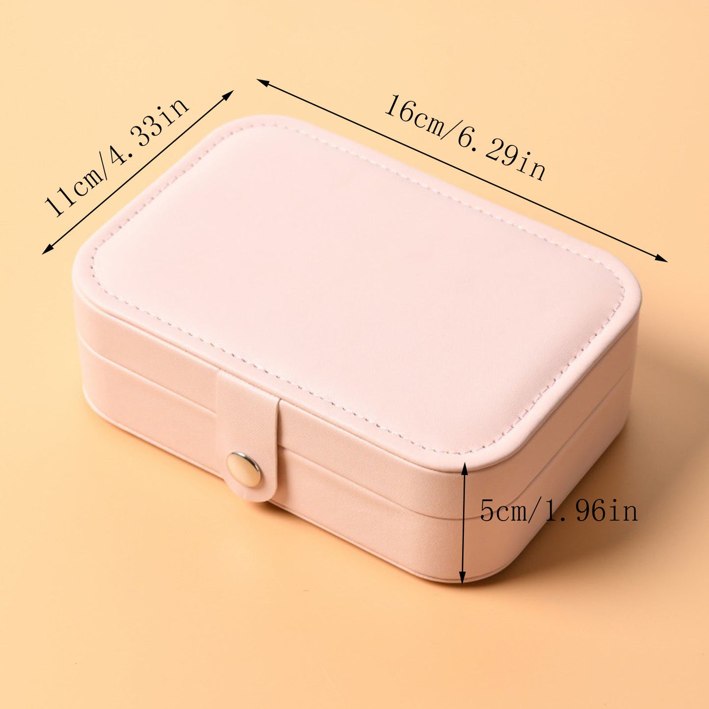 Personalised Travel Jewellery Box Small Jewelry Organiser Storage Case for Necklace Rings Bracelets Earrings, Custom PU Leather Jewellery Box Gifts for Women Girls