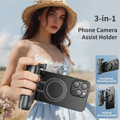 Magsafe Tripod Stand For Iphone Portable Pocket Size Selfie Stick With Rechargeable Remote Compatible With Android
