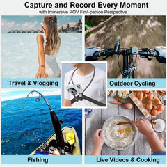 Magnetic Neck Mount POV Phone Holder for Video Recording Vlog Selfie Hands-free Phone Neck Holder Chest Mount for iPhone Android